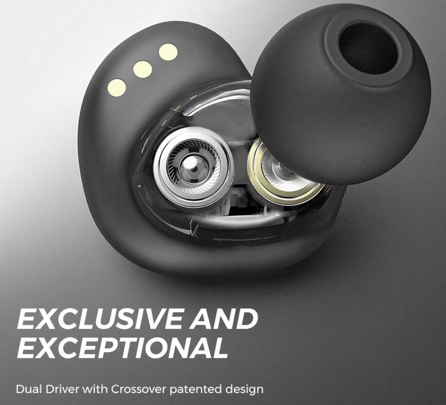 Dual Dynamic Drivers Wireless Earbuds Bluetooth - Aura Tech