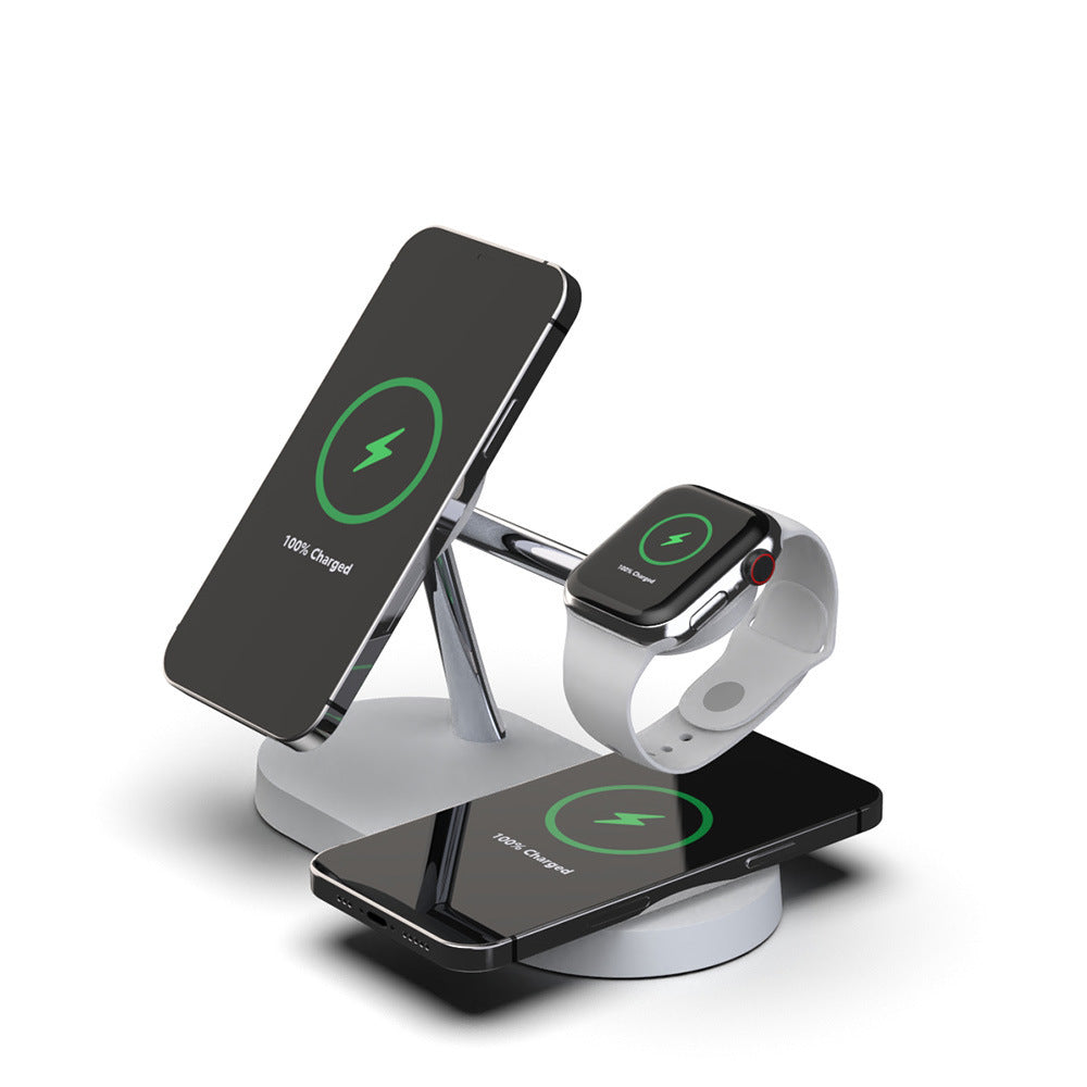 Multifunctional Five-In-One Magnetic Wireless Charger - Aura Tech