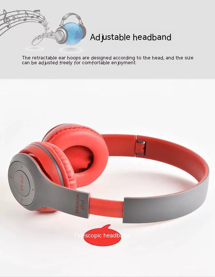 P47 Bluetooth Headphone Head-mounted Folding - Aura Tech