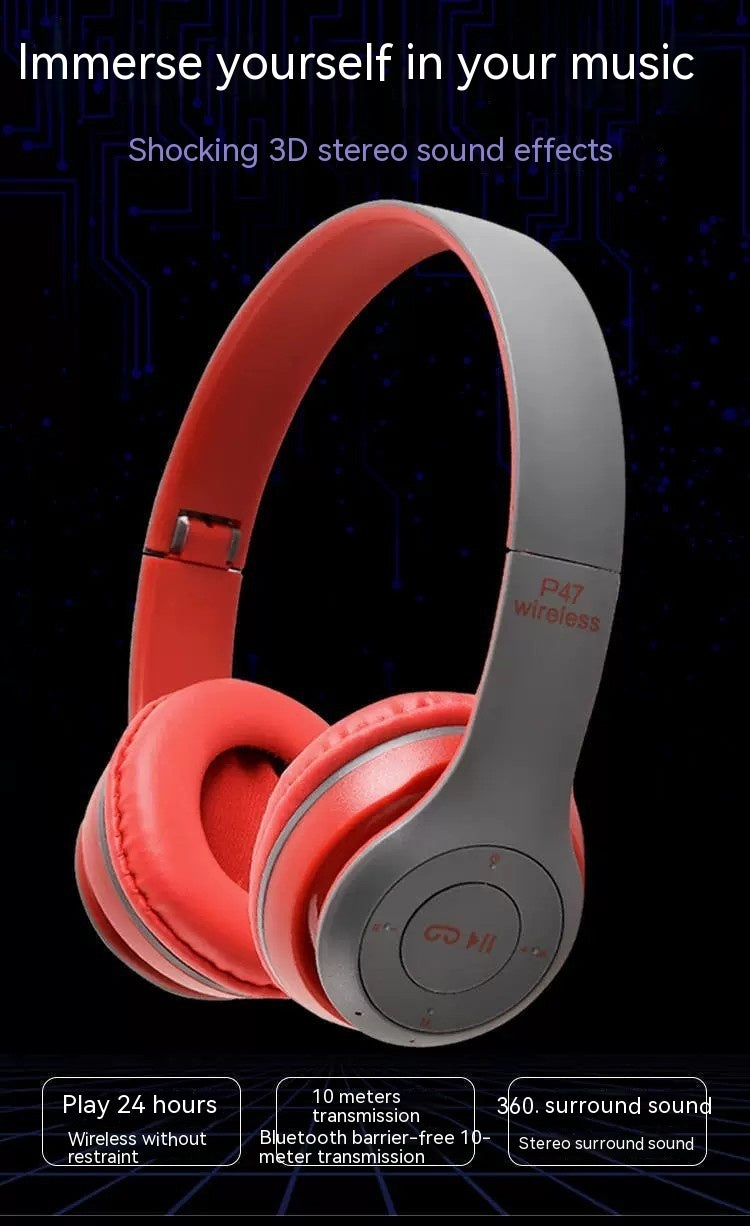 P47 Bluetooth Headphone Head-mounted Folding - Aura Tech