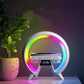 Colorful Bedside With Clock Light Wireless Charger - Aura Tech