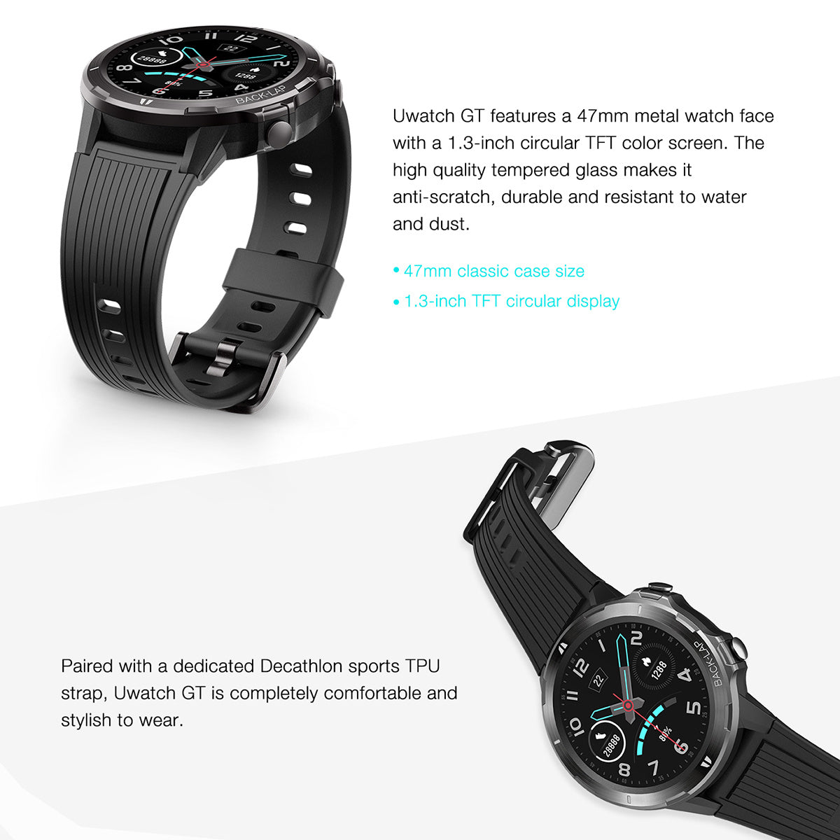 Waterproof smart Sports Watch - Aura Tech