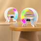 Colorful Bedside With Clock Light Wireless Charger - Aura Tech