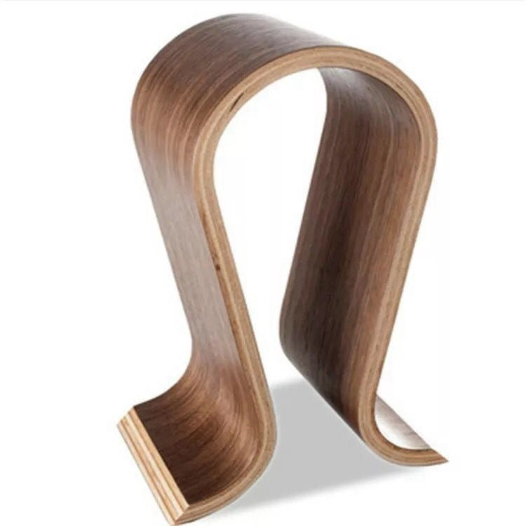 Headphone Stand Creative Solid Wood Computer - Aura Tech