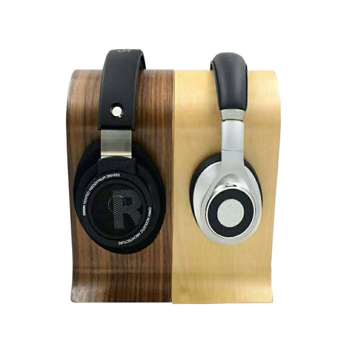 Headphone Stand Creative Solid Wood Computer - Aura Tech