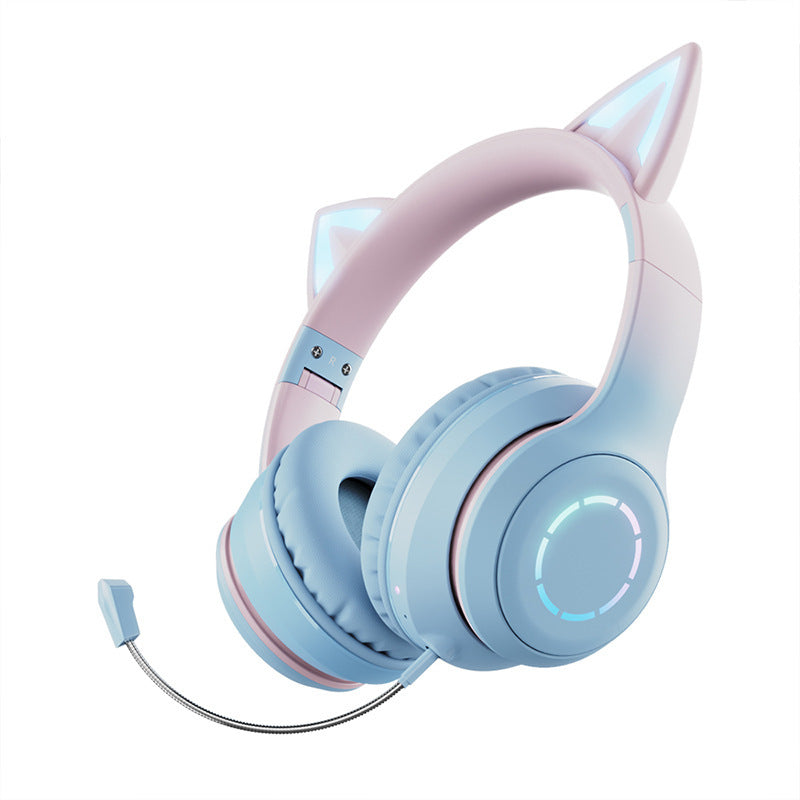 New Cat Ear Luminous Electric Competition Wireless Headphone - Aura Tech