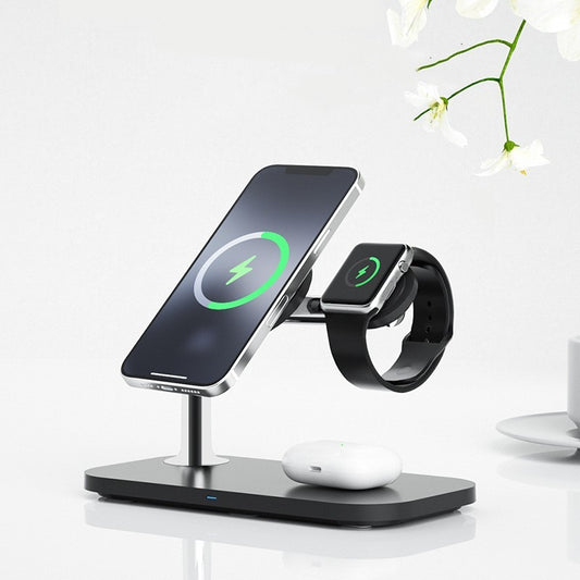 Magnetic 3-in-1 Wireless Charger - Aura Tech